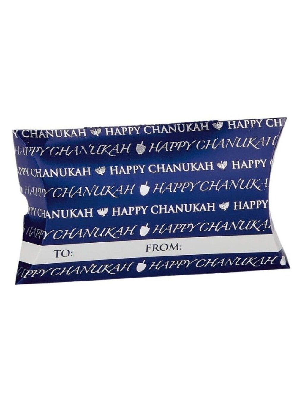 Happy Chanukah Gift Card Holder Box Blue silver Rite Lite  Single box